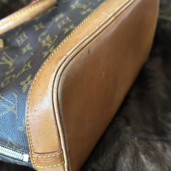 Louis Vuitton Brown Monogram Satchel Bag - Picture 7 of 9